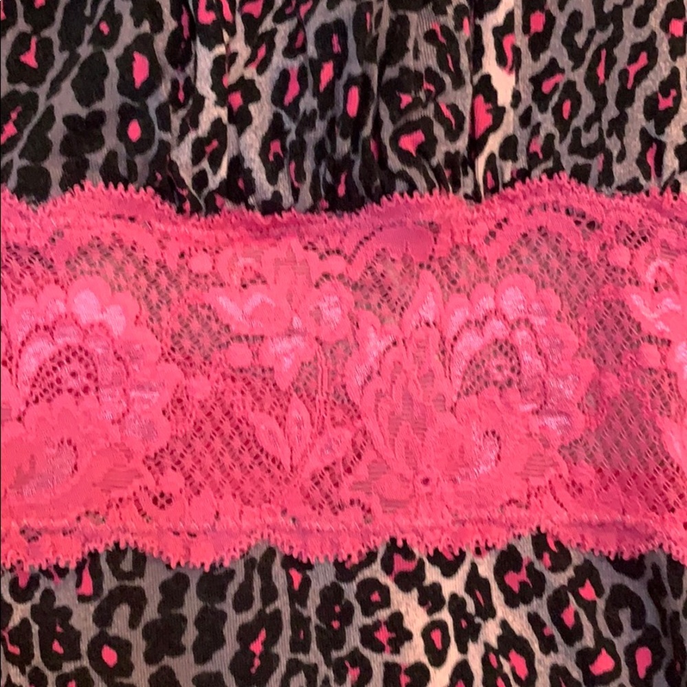 EUC Cosabella pink leopard print baby doll & robe - Picture 4 of 9